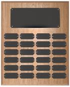 Oak Finish Completed Perpetual Plaque