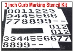 Curb Stencil Kit For Address Painting All Numbers 14 Mil - Temu