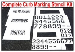 Curb Painting Stencils