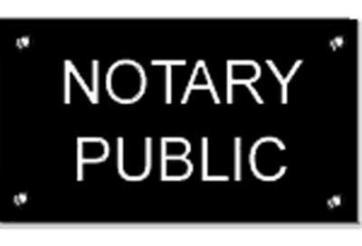 Notary Public Wall Sign