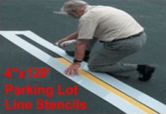 Straight line car parking Stencil – IdealStencils
