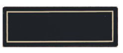 Perpetual Award Black Brass Plates - 1"X3"